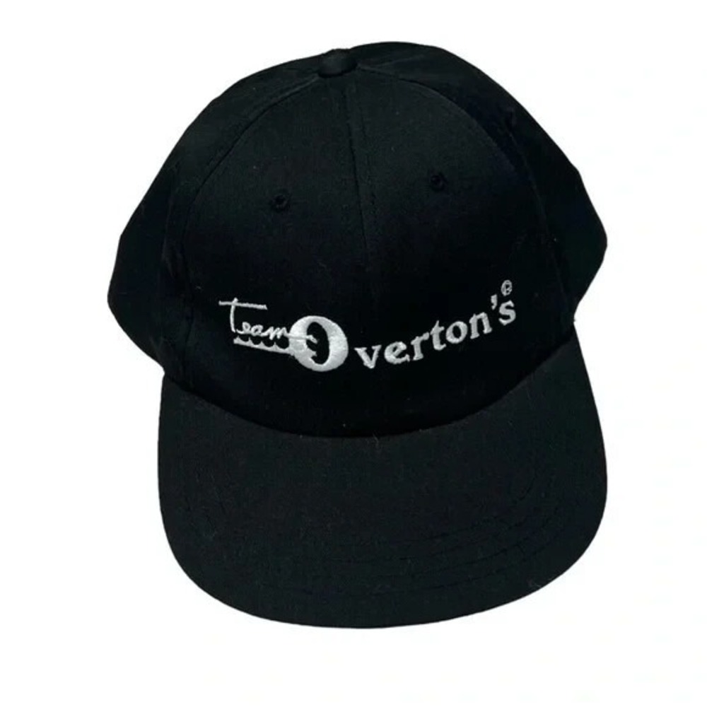 Team Overtons Black Snapback Baseball Cap Hat